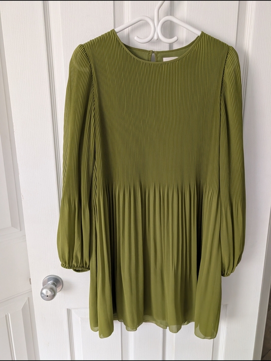Wilfred Dresses & Skirts - Aritzia Wilfred Daydreamer Mini Pleated Dress Succulent Green
